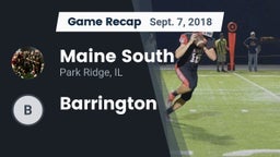Recap: Maine South  vs. Barrington 2018