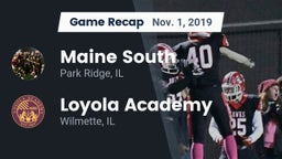 Recap: Maine South  vs. Loyola Academy  2019