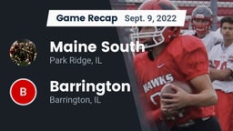 Recap: Maine South  vs. Barrington  2022