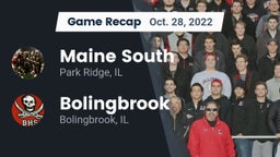 Recap: Maine South  vs. Bolingbrook  2022