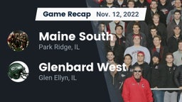 Recap: Maine South  vs. Glenbard West  2022