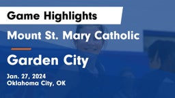 Mount St. Mary Catholic  vs Garden City  Game Highlights - Jan. 27, 2024