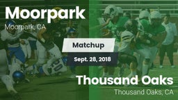 Matchup: Moorpark  vs. Thousand Oaks  2018