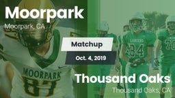 Matchup: Moorpark  vs. Thousand Oaks  2019