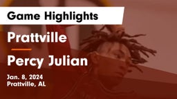 Prattville  vs Percy Julian  Game Highlights - Jan. 8, 2024
