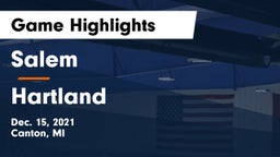 Salem  vs Hartland Game Highlights - Dec. 15, 2021