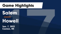 Salem  vs Howell  Game Highlights - Jan. 7, 2022