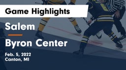 Salem  vs Byron Center  Game Highlights - Feb. 5, 2022