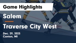 Salem  vs Traverse City West  Game Highlights - Dec. 29, 2023
