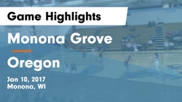 Monona Grove  vs Oregon  Game Highlights - Jan 10, 2017