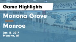 Monona Grove  vs Monroe  Game Highlights - Jan 13, 2017