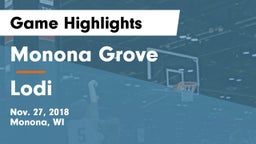 Monona Grove  vs Lodi  Game Highlights - Nov. 27, 2018