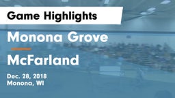 Monona Grove  vs McFarland  Game Highlights - Dec. 28, 2018