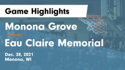 Monona Grove  vs Eau Claire Memorial  Game Highlights - Dec. 28, 2021