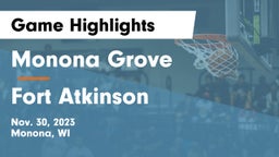 Monona Grove  vs Fort Atkinson  Game Highlights - Nov. 30, 2023