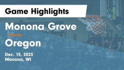 Monona Grove  vs Oregon  Game Highlights - Dec. 15, 2023