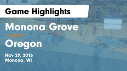 Monona Grove  vs Oregon  Game Highlights - Nov 29, 2016