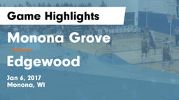Monona Grove  vs Edgewood  Game Highlights - Jan 6, 2017