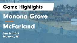 Monona Grove  vs McFarland  Game Highlights - Jan 24, 2017