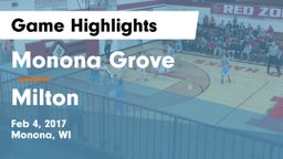 Monona Grove  vs Milton  Game Highlights - Feb 4, 2017
