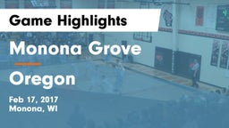 Monona Grove  vs Oregon  Game Highlights - Feb 17, 2017