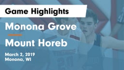 Monona Grove  vs Mount Horeb  Game Highlights - March 2, 2019