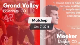 Matchup: Grand Valley High vs. Meeker  2016