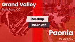 Matchup: Grand Valley High vs. Paonia  2017