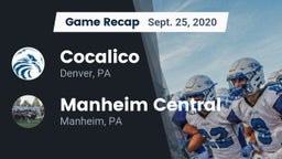 Recap: Cocalico  vs. Manheim Central  2020