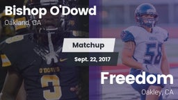 Matchup: Bishop O'Dowd vs. Freedom  2017