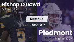 Matchup: Bishop O'Dowd vs. Piedmont  2017
