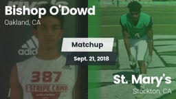 Matchup: Bishop O'Dowd vs. St. Mary's  2018