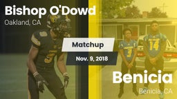 Matchup: Bishop O'Dowd vs. Benicia  2018