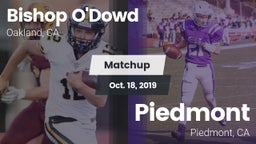 Matchup: Bishop O'Dowd vs. Piedmont  2019