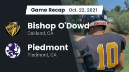 Recap: Bishop O'Dowd  vs. Piedmont  2021
