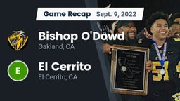 Recap: Bishop O'Dowd  vs. El Cerrito  2022