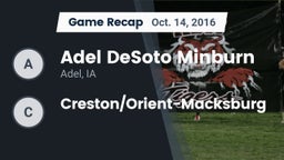 Recap: Adel DeSoto Minburn vs. Creston/Orient-Macksburg 2016