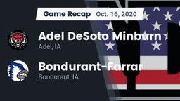 Recap: Adel DeSoto Minburn vs. Bondurant-Farrar  2020