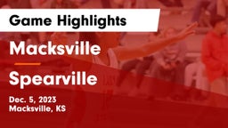 Macksville  vs Spearville  Game Highlights - Dec. 5, 2023