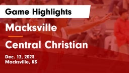 Macksville  vs Central Christian  Game Highlights - Dec. 12, 2023