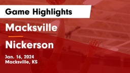 Macksville  vs Nickerson  Game Highlights - Jan. 16, 2024