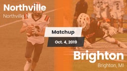 Matchup: Northville High vs. Brighton  2019