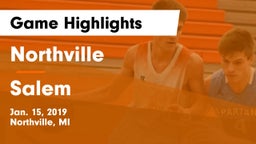 Northville  vs Salem Game Highlights - Jan. 15, 2019