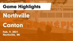 Northville  vs Canton  Game Highlights - Feb. 9, 2021