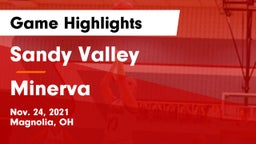 Sandy Valley  vs Minerva  Game Highlights - Nov. 24, 2021