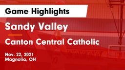 Sandy Valley  vs Canton Central Catholic  Game Highlights - Nov. 22, 2021