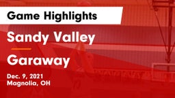 Sandy Valley  vs Garaway  Game Highlights - Dec. 9, 2021