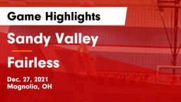 Sandy Valley  vs Fairless  Game Highlights - Dec. 27, 2021
