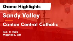 Sandy Valley  vs Canton Central Catholic  Game Highlights - Feb. 8, 2023