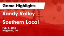 Sandy Valley  vs Southern Local  Game Highlights - Feb. 5, 2024
